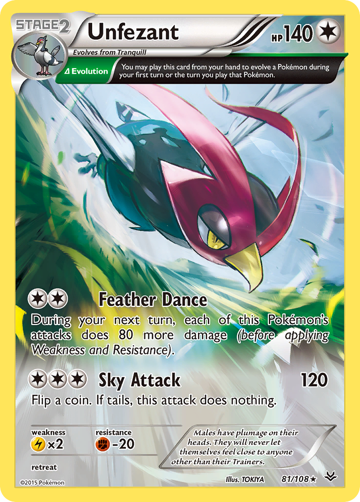 Unfezant (81/108) [XY: Roaring Skies] | Card Citadel