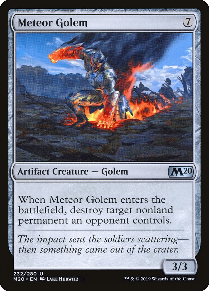 Meteor Golem [Core Set 2020] | Card Citadel