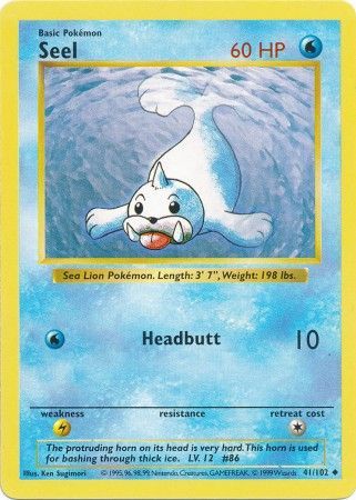 Seel (41/102) [Base Set Shadowless Unlimited] | Card Citadel