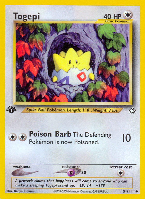 Togepi (51/111) [Neo Genesis 1st Edition] | Card Citadel