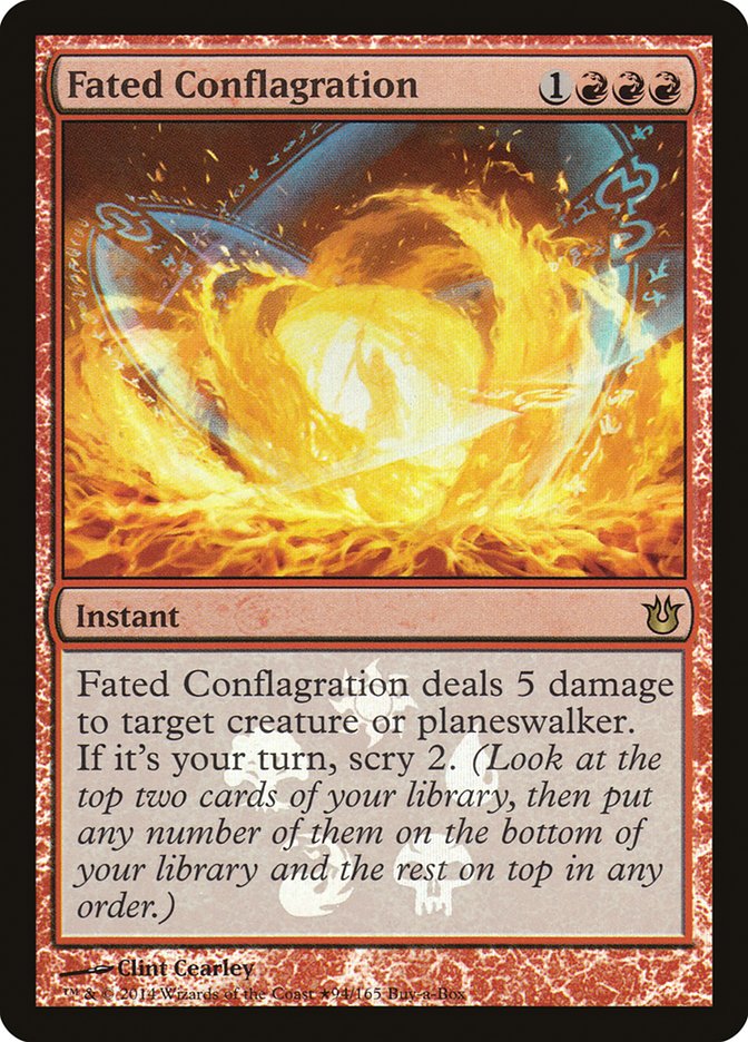 Fated Conflagration (Buy-A-Box) [Born of the Gods Promos] | Card Citadel