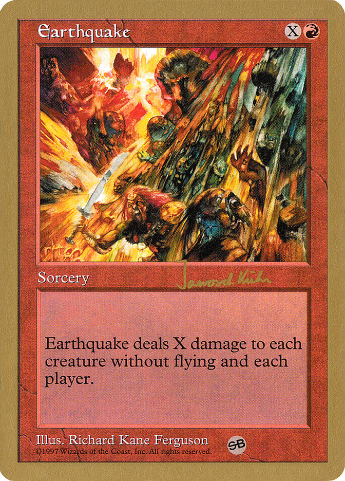 Earthquake (Janosch Kuhn) (SB) [World Championship Decks 1997] | Card Citadel