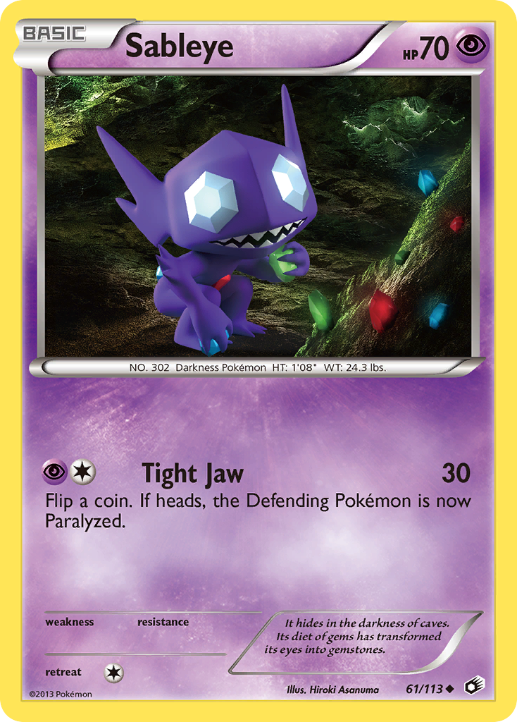 Sableye (61/113) [Black & White: Legendary Treasures] | Card Citadel