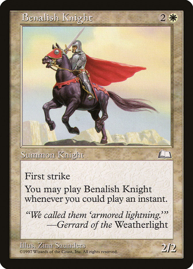 Benalish Knight [Weatherlight] | Card Citadel