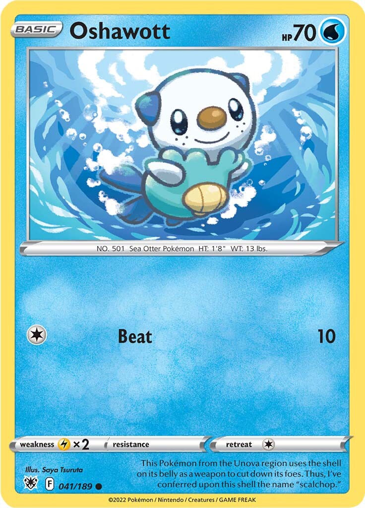 Oshawott (041/189) [Sword & Shield: Astral Radiance] | Card Citadel