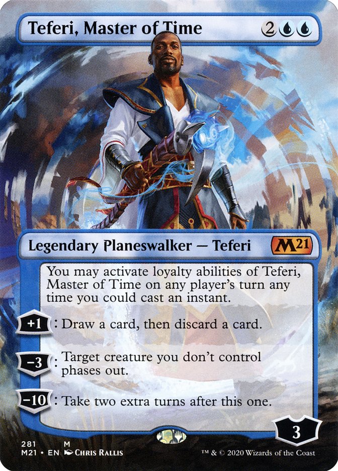 Teferi, Master of Time (Borderless) [Core Set 2021] | Card Citadel