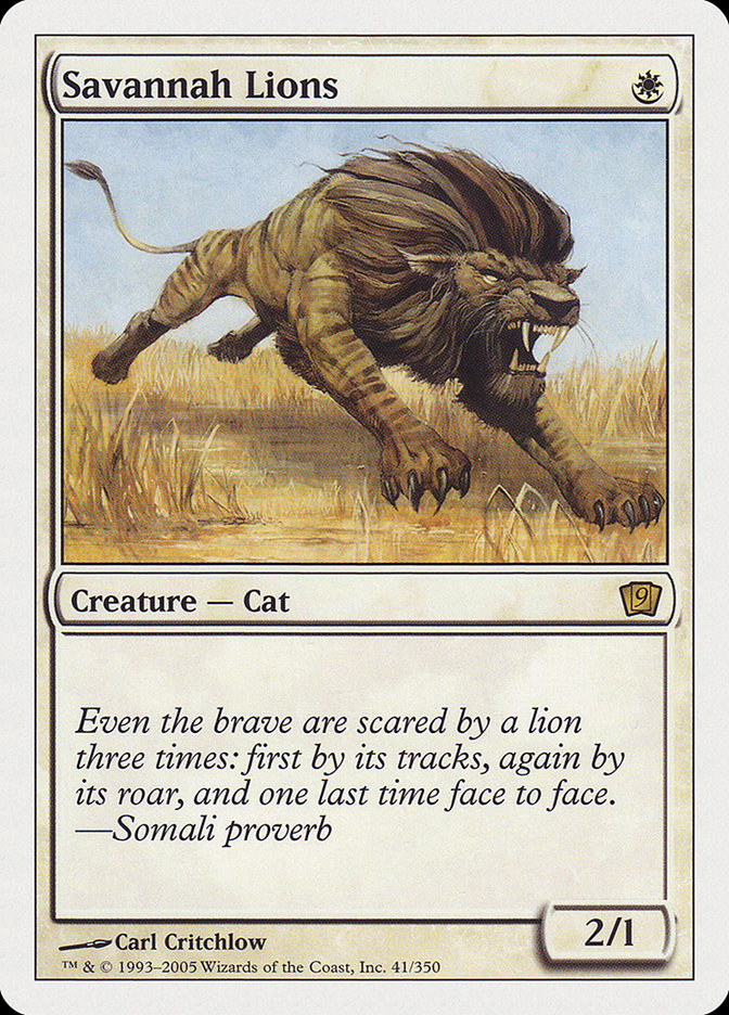 Savannah Lions [Ninth Edition] | Card Citadel