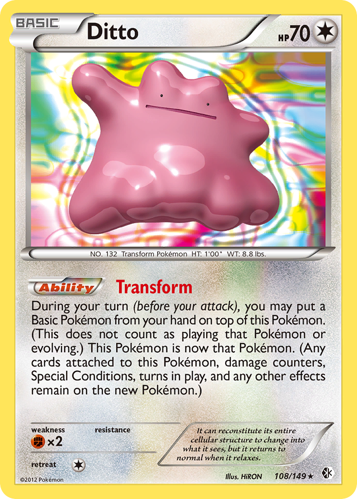 Ditto (108/149) [Black & White: Boundaries Crossed] | Card Citadel