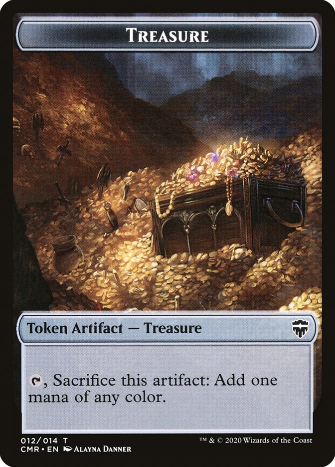 Rock // Treasure Token [Commander Legends Tokens] | Card Citadel