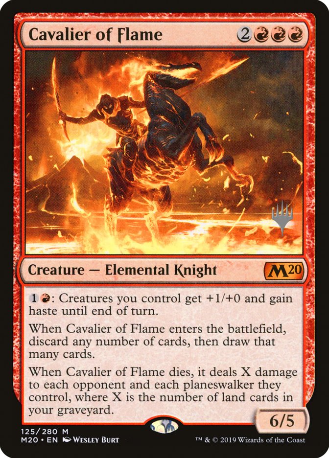 Cavalier of Flame [Core Set 2020 Promos] | Card Citadel