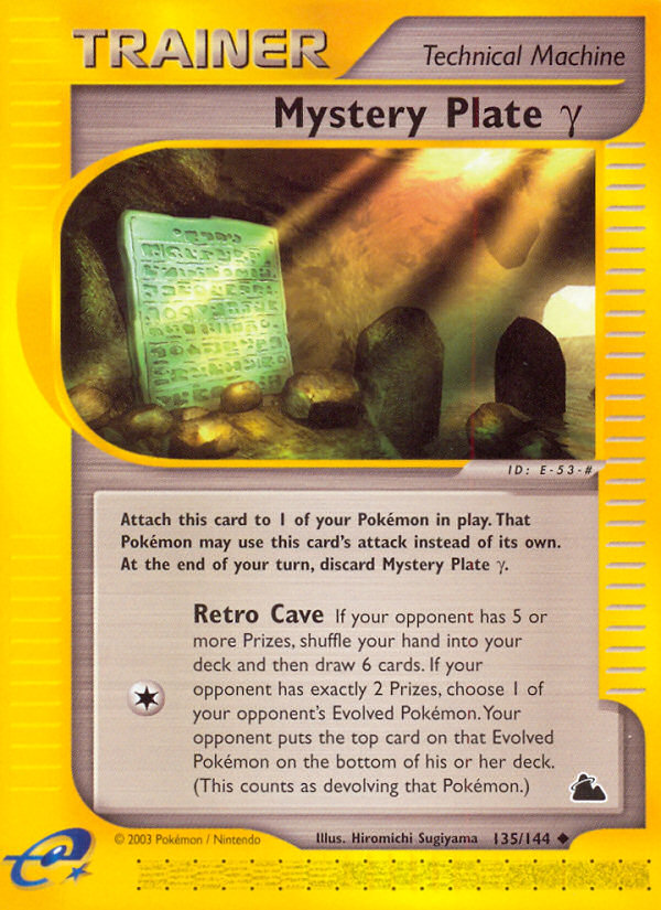 Mystery Plate Gamma (135/144) [Skyridge] | Card Citadel