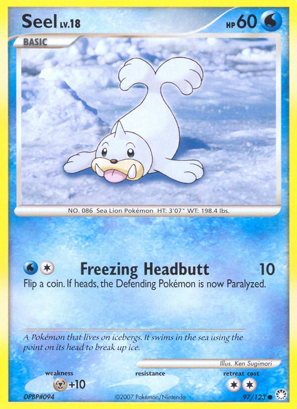 Seel (97/123) [Diamond & Pearl: Mysterious Treasures] | Card Citadel