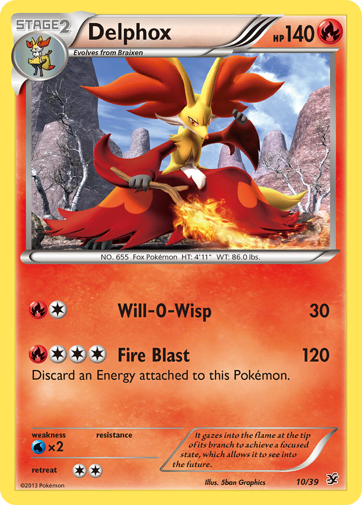 Delphox (10/39) [XY: Kalos Starter Set] | Card Citadel