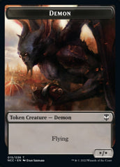 Demon // Copy Double-sided Token [Streets of New Capenna Commander Tokens] | Card Citadel