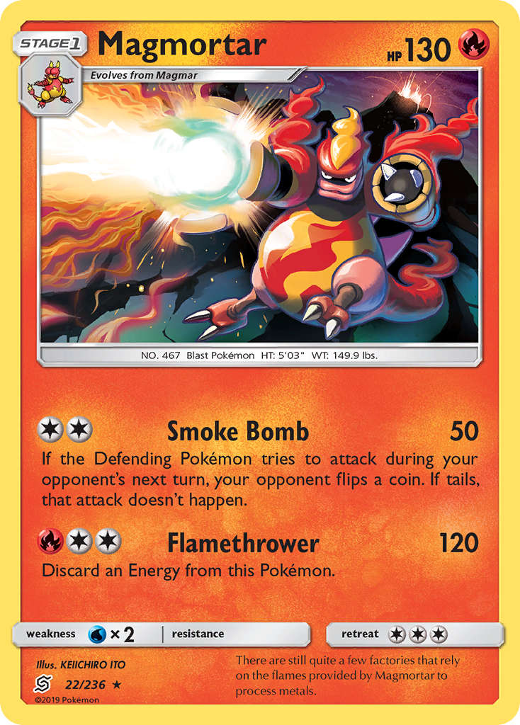 Magmortar (22/236) [Sun & Moon: Unified Minds] | Card Citadel