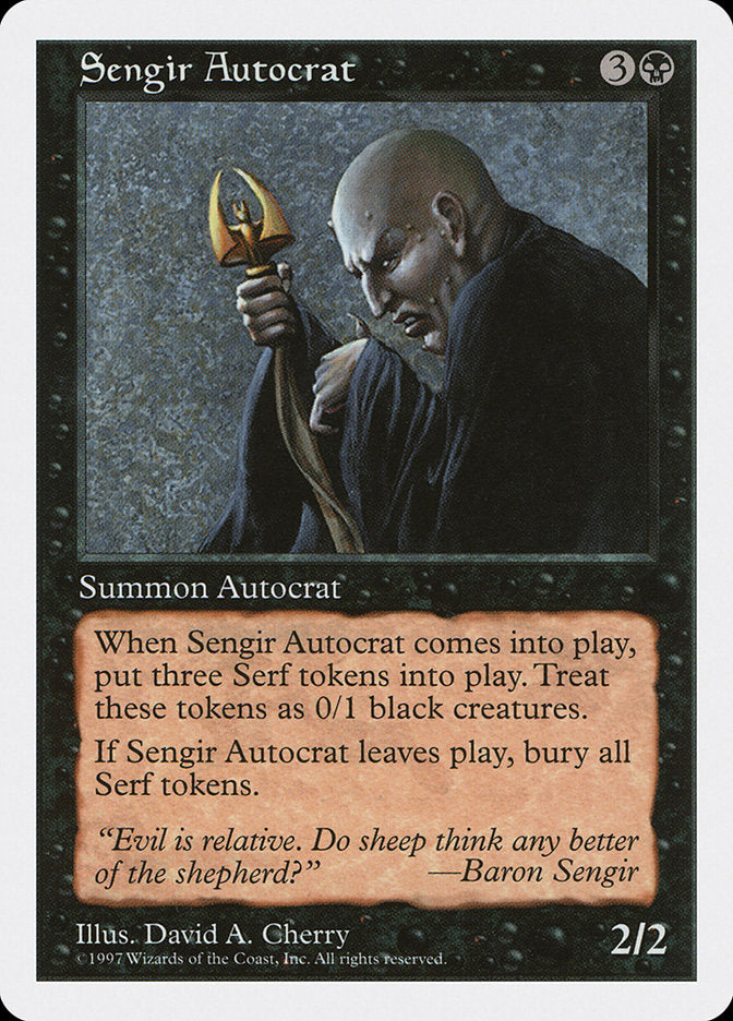 Sengir Autocrat [Fifth Edition] | Card Citadel