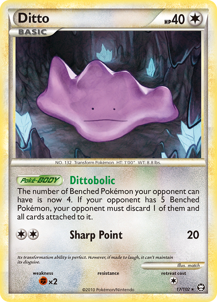 Ditto (17/102) [HeartGold & SoulSilver: Triumphant] | Card Citadel