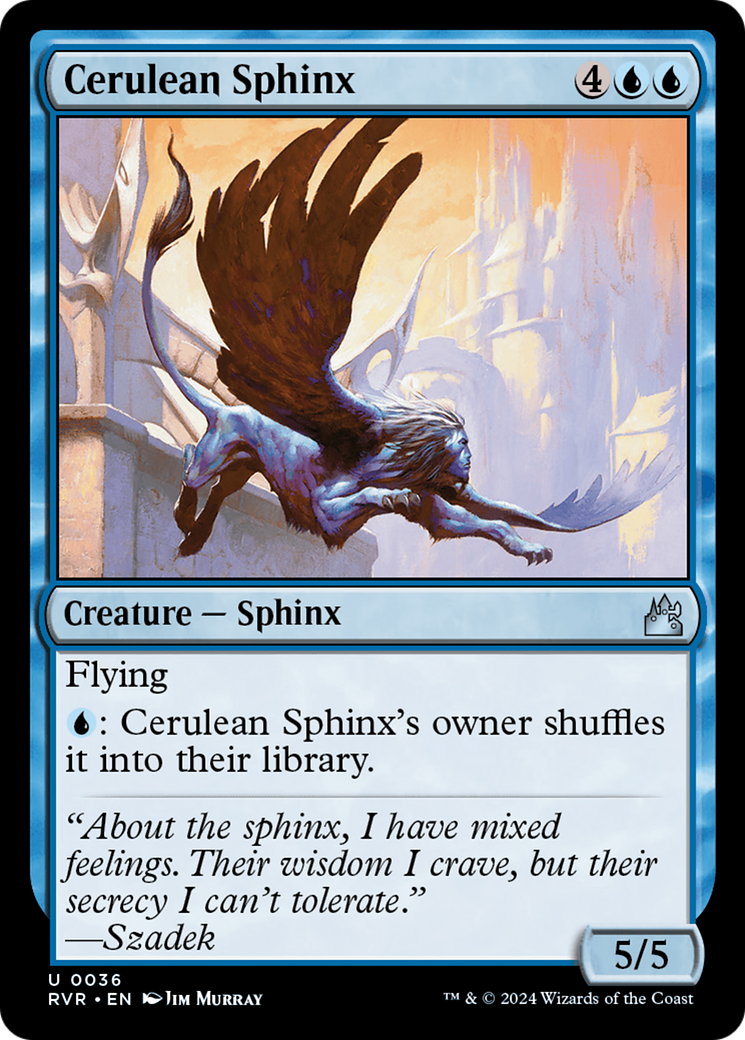 Cerulean Sphinx [Ravnica Remastered] | Card Citadel