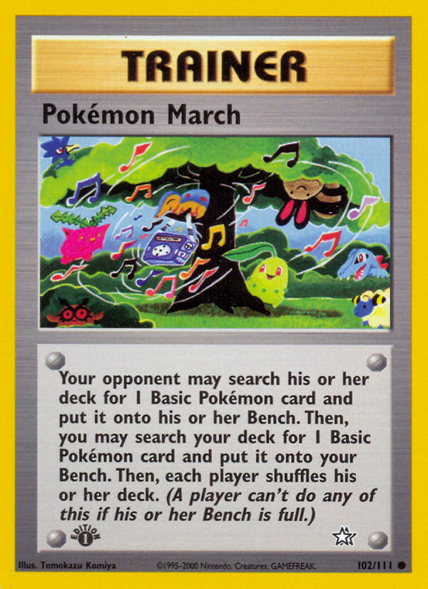 Pokemon March (102/111) [Neo Genesis 1st Edition] | Card Citadel