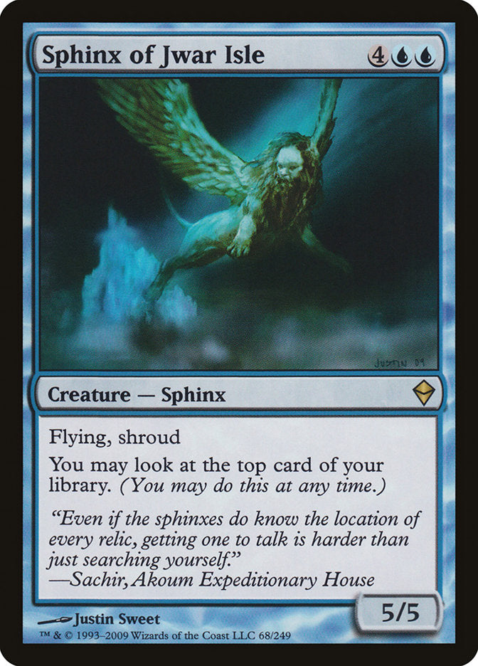 Sphinx of Jwar Isle [Zendikar] | Card Citadel