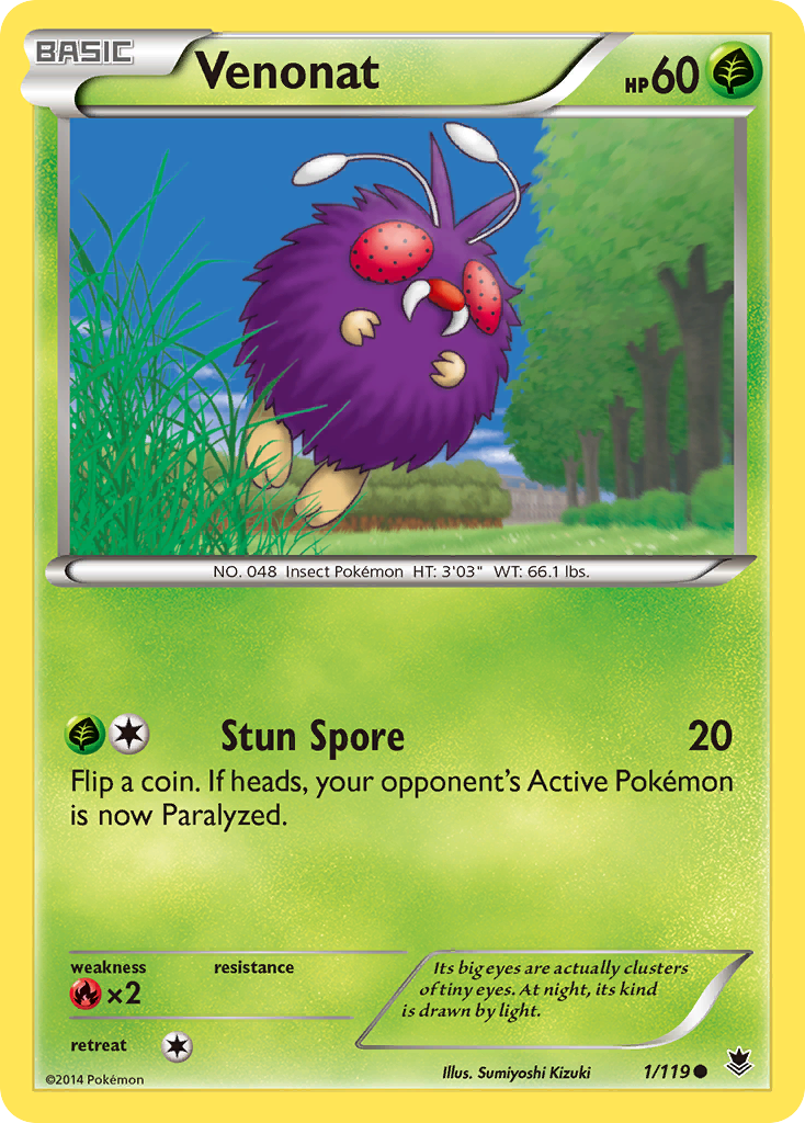 Venonat (1/119) [XY: Phantom Forces] | Card Citadel