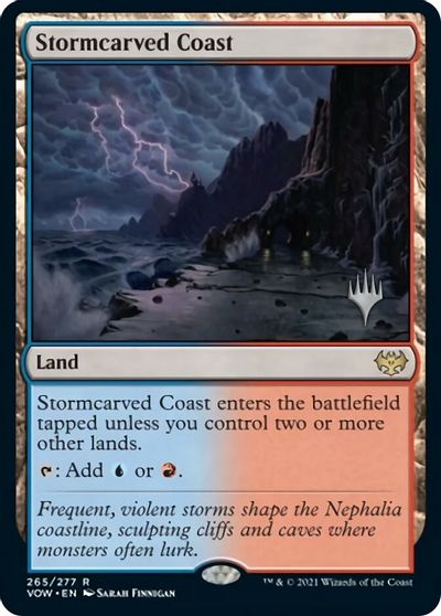 Stormcarved Coast (Promo Pack) [Innistrad: Crimson Vow Promos] | Card Citadel