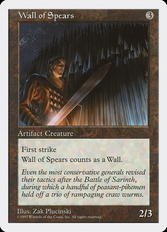 Wall of Spears [Fifth Edition] | Card Citadel