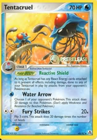 Tentacruel (45/92) (Prerelease Promo) [Nintendo: Black Star Promos] | Card Citadel