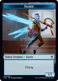 Faerie // Food (18) Double-sided Token [Throne of Eldraine Tokens] | Card Citadel