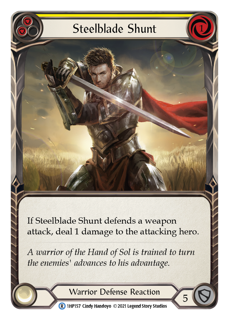 Steelblade Shunt (Yellow) [1HP157] | Card Citadel