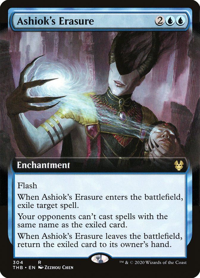 Ashiok's Erasure (Extended Art) [Theros Beyond Death] | Card Citadel