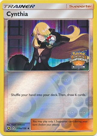Cynthia (119a/156) (Regional Championship Promo) [Sun & Moon: Ultra Prism] | Card Citadel