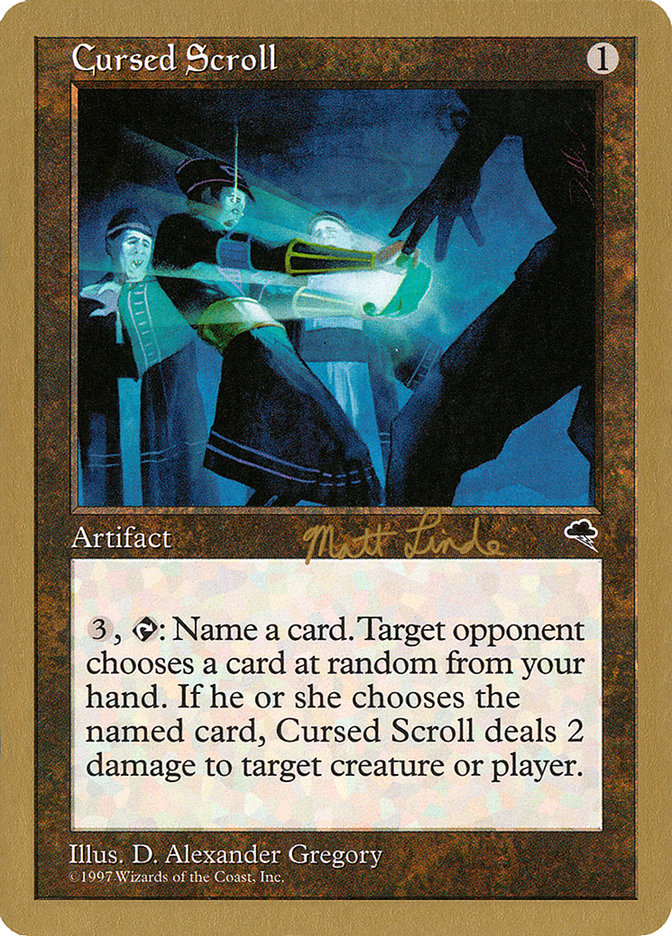 Cursed Scroll (Matt Linde) [World Championship Decks 1999] | Card Citadel