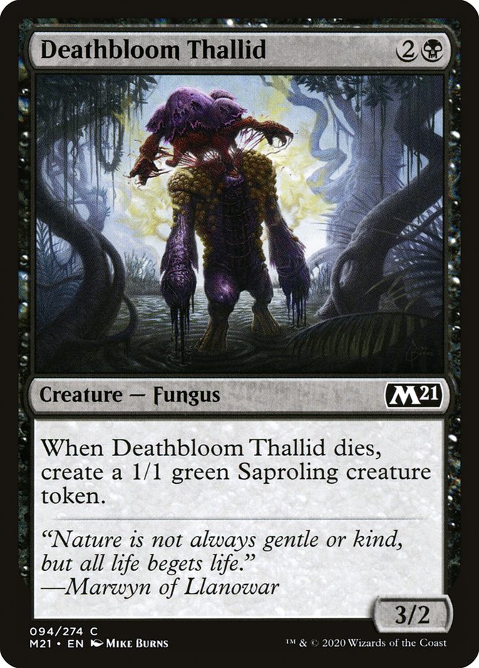 Deathbloom Thallid [Core Set 2021] | Card Citadel