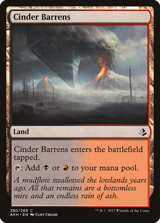 Cinder Barrens [Amonkhet] | Card Citadel