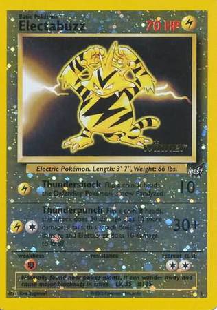 Electabuzz (1) (Winner) [Best of Promos] | Card Citadel