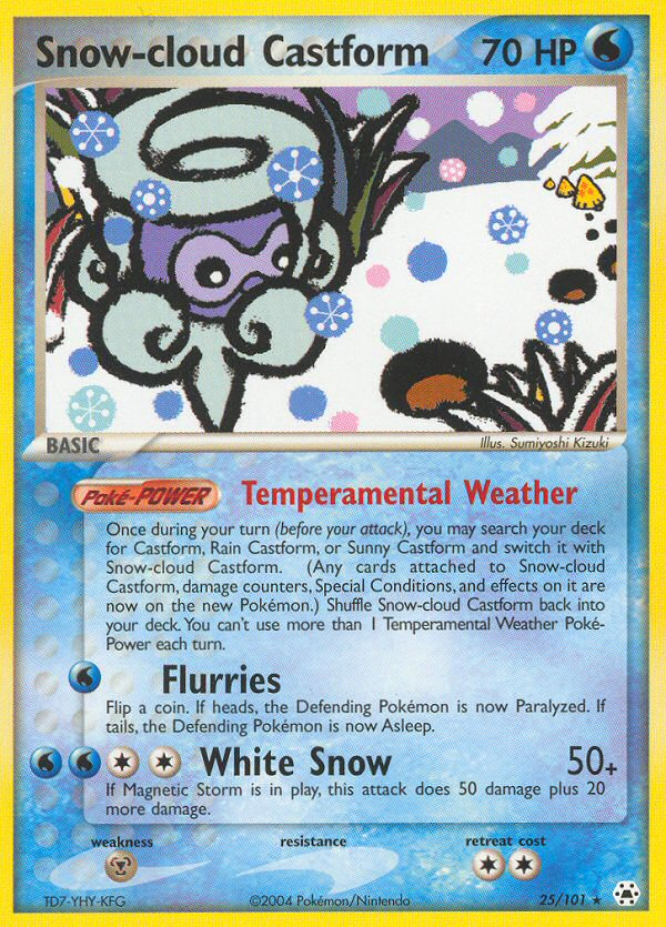 Snow-cloud Castform (25/101) [EX: Hidden Legends] | Card Citadel