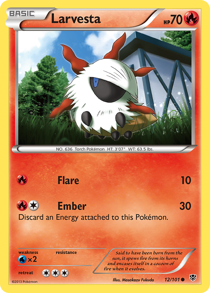 Larvesta (12/101) [Black & White: Plasma Blast] | Card Citadel