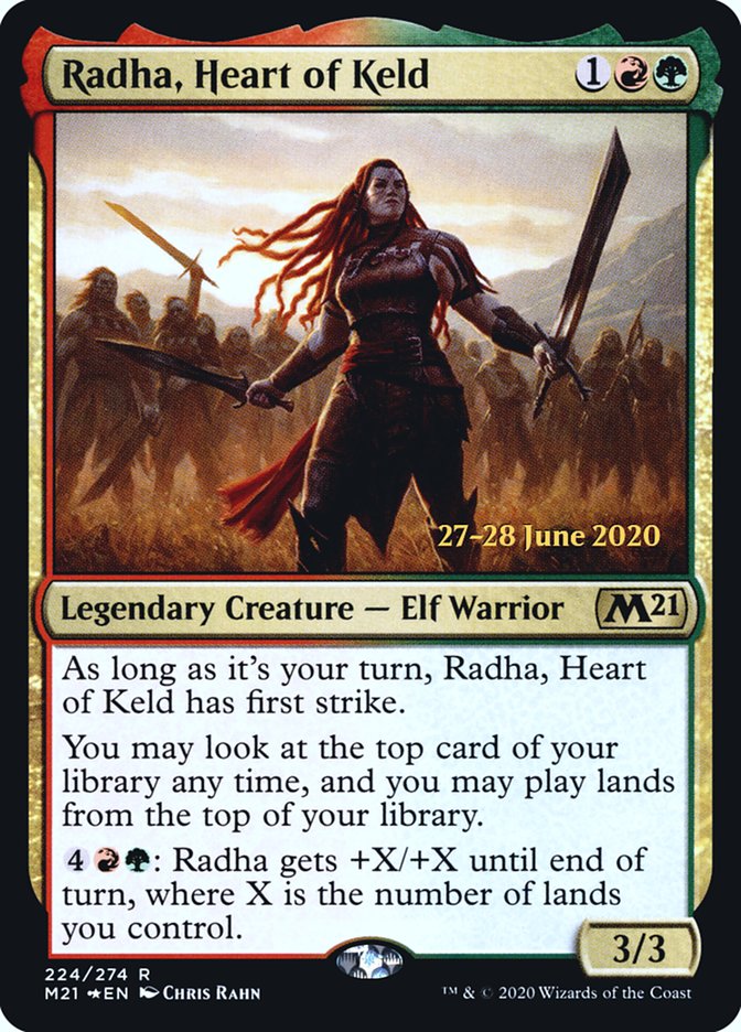 Radha, Heart of Keld  [Core Set 2021 Prerelease Promos] | Card Citadel