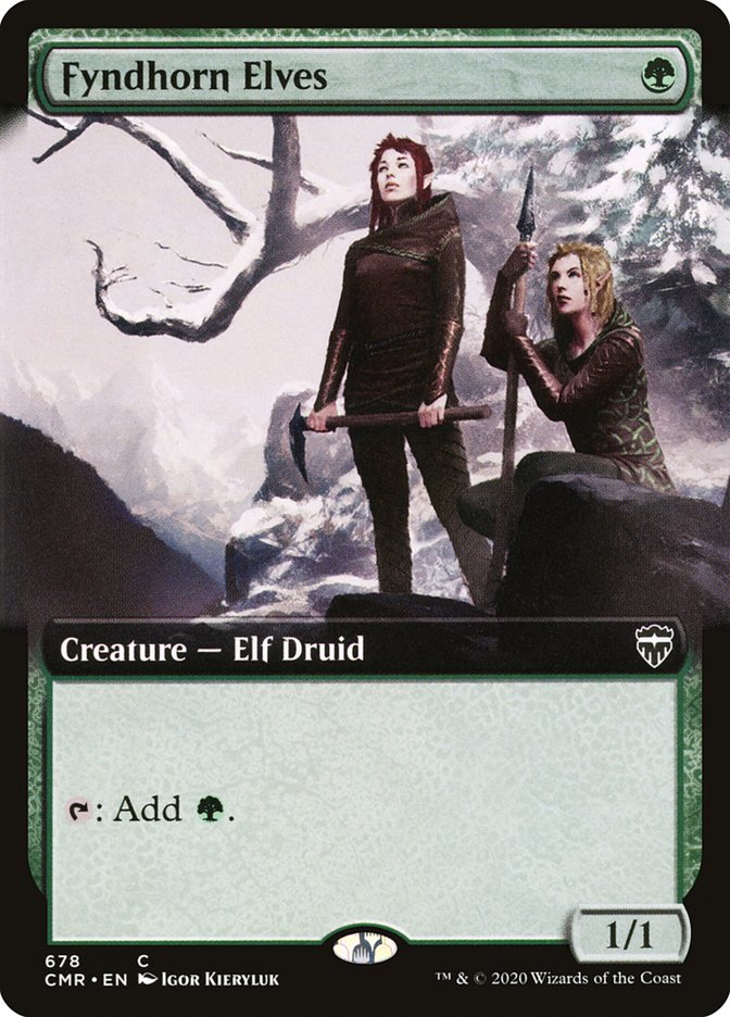 Fyndhorn Elves (Extended Art) [Commander Legends] | Card Citadel