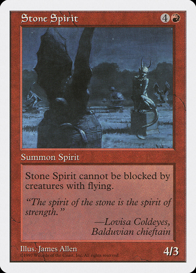 Stone Spirit [Fifth Edition] | Card Citadel