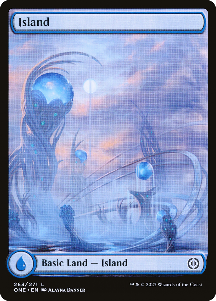 Island (263) (Full-Art) [Phyrexia: All Will Be One] | Card Citadel