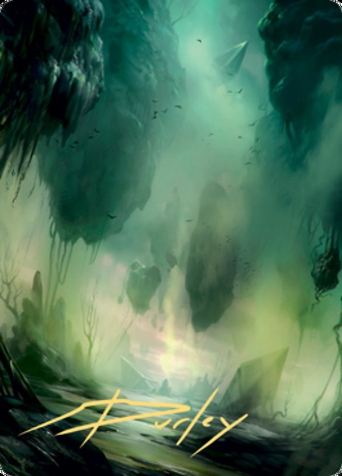 Swamp 1 Art Card (Gold-Stamped Signature) [Zendikar Rising Art Series] | Card Citadel
