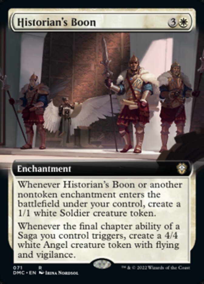 Historian's Boon (Extended Art) [Dominaria United Commander] | Card Citadel