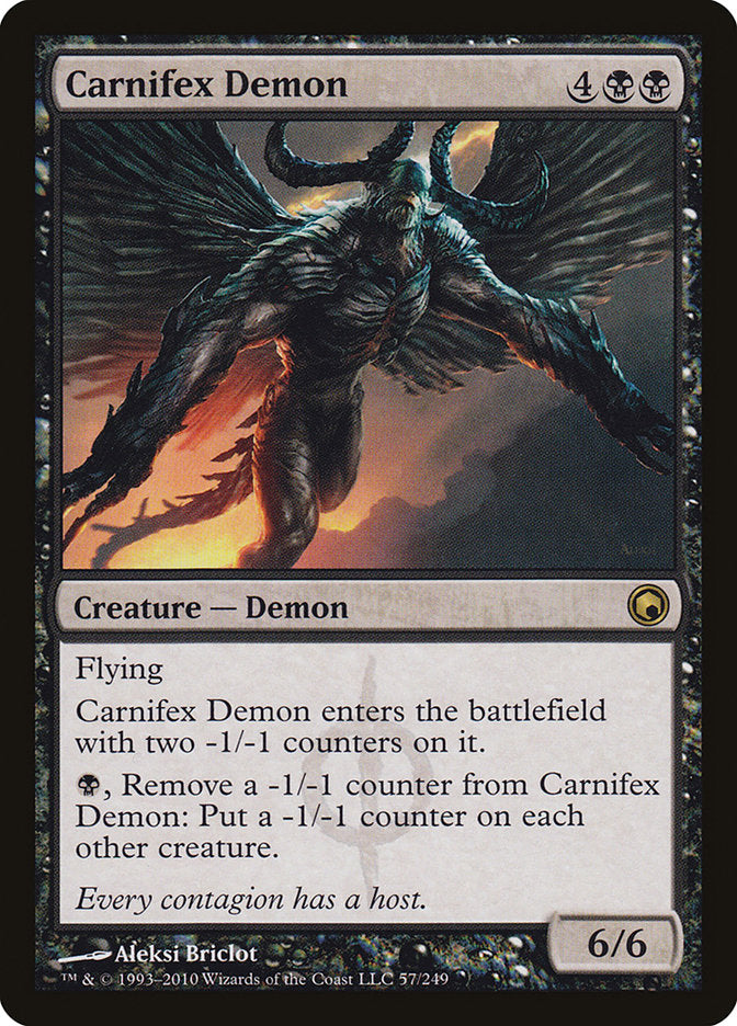 Carnifex Demon [Scars of Mirrodin] | Card Citadel