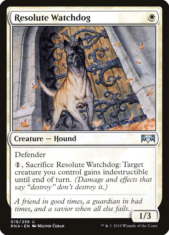 Resolute Watchdog [Ravnica Allegiance] | Card Citadel