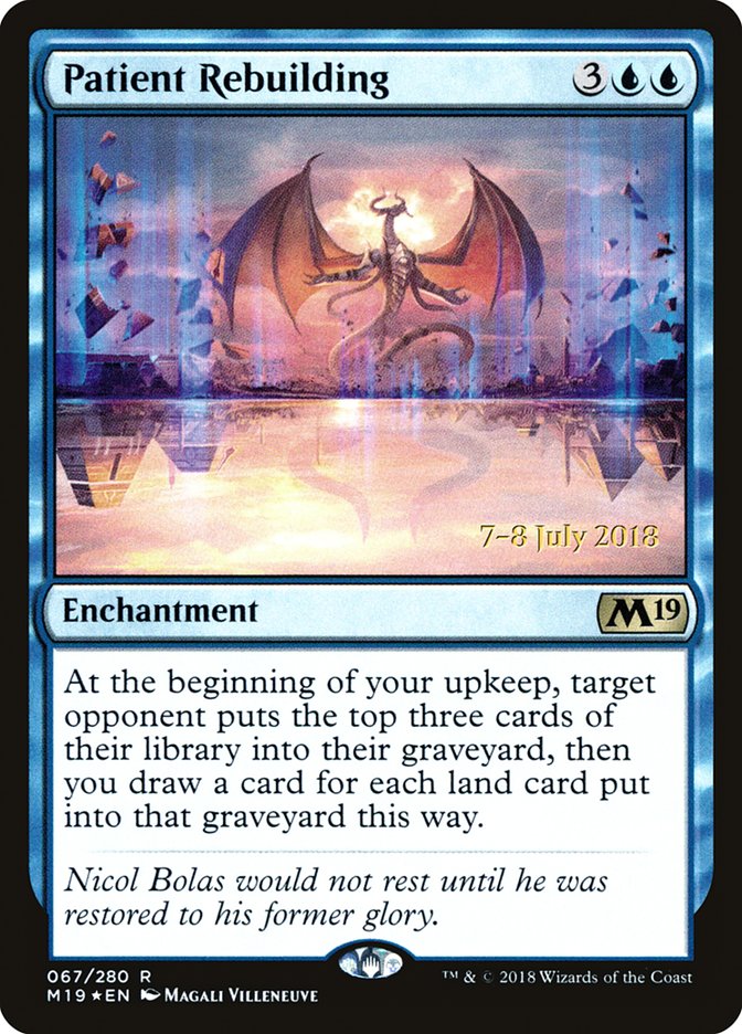 Patient Rebuilding [Core Set 2019 Promos] | Card Citadel