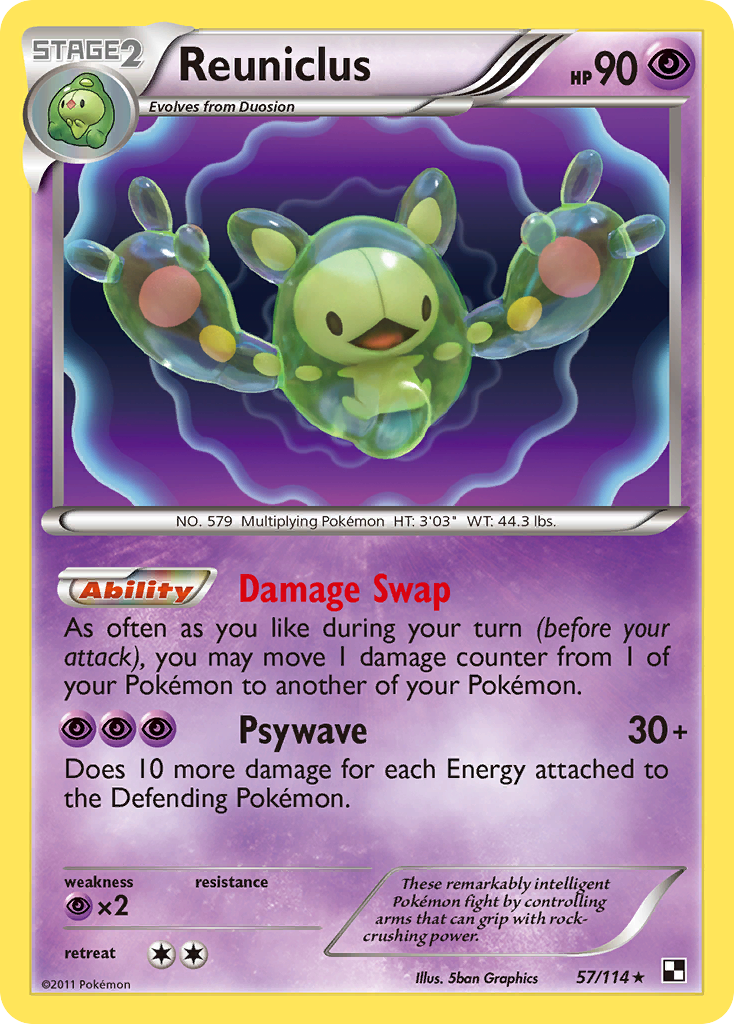 Reuniclus (57/114) [Black & White: Base Set] | Card Citadel