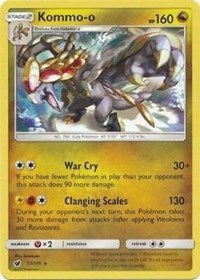 Kommo-o (77/111) (Cracked Ice Holo) (Theme Deck Exclusive) [Sun & Moon: Crimson Invasion] | Card Citadel