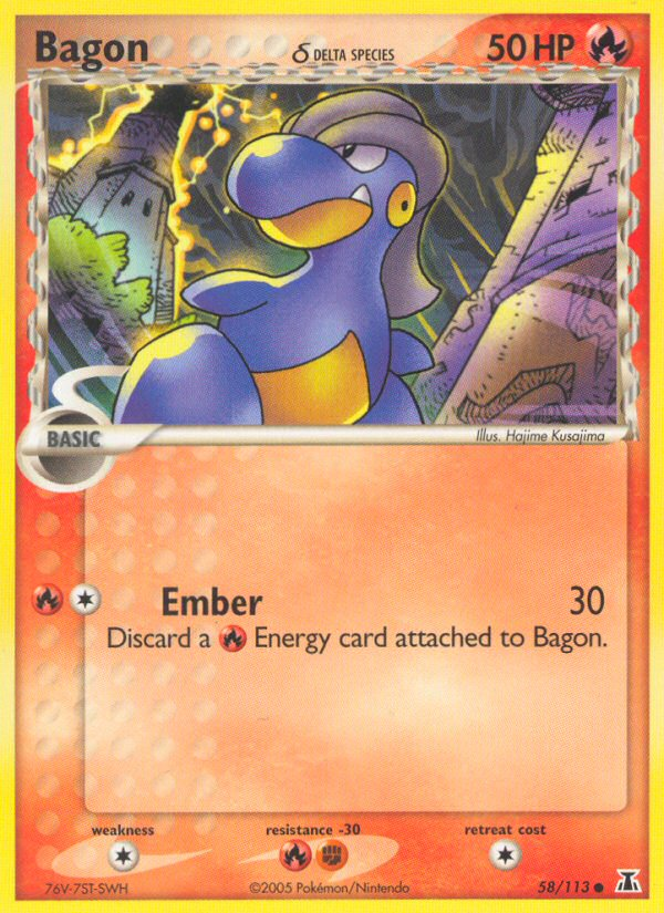 Bagon (58/113) (Delta Species) [EX: Delta Species] | Card Citadel
